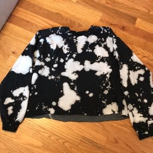 Handmade tie dye pullover sweatshirt